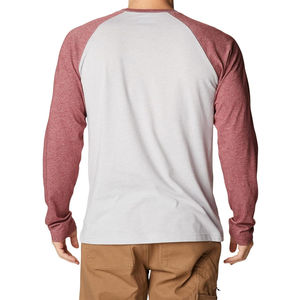 T-shirt à manches longues pour hommes T-shirt décontracté à manches raglan de haute qualité pour hommes - Product Image 2