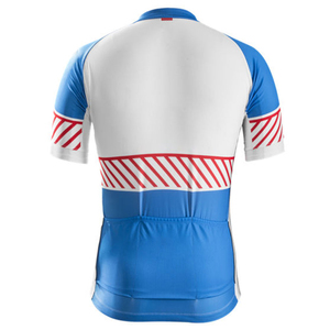 Professionnel 2025 nouveauté léger à manches courtes maillot de cyclisme pour hommes personnalisé nom de l'équipe imprimé fermeture éclair maillot de cyclisme - Product Image 3
