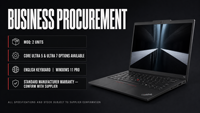 Tout neuf pour Lenovo ThinkPad T14 Al 2025 Inter Core Ultra7-155H/255H 32 Go de RAM 1 To de SSD 14 pouces Wi-Fi 7 Ordinateurs portables professionnels pour ingénieurs
