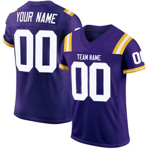 Fabrication en usine Football personnalisé pour hommes Maillot Football manches courtes T-shirts Maillot de football américain pour hommes - Product Image 5