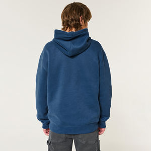 Sweats à capuche personnalisés Fabricant OEM & ODM 300-1000 Gsm Violet French Terry Pull à capuche régulier - Product Image 4