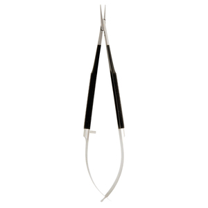 Micro fórceps quirúrgicos oftálmicos de acero inoxidable, fuente de alimentación Manual, soporte de aguja recto, base de resorte, instrumentos quirúrgicos - Product Image 1