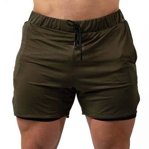 Vente en gros de shorts de sport avec logo personnalisé, vêtements pour hommes, sport, course, polyester, coton, taille élastique, streetwear d'été 2025 - Product Image 4