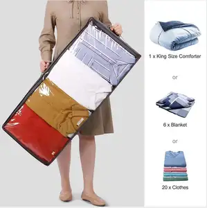के तहत बिस्तर भंडारण बैग कपड़े भंडारण बैग बिस्तर भंडारण के साथ प्रबलित कार्ड बोर्ड