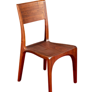 Solid Walnut Wood Eco-Friendly Durable <b>Dining</b> <b>Chair</b> Midcentury <b>Modern</b> Design PU Finish for Hotel Apartment Villa Use - Product Image 1