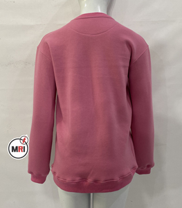 Sudaderas bordadas de cuello redondo con logotipo personalizado de alta calidad para mujer, camisa de peso pesado de diseño personalizado para mujer - Product Image 5