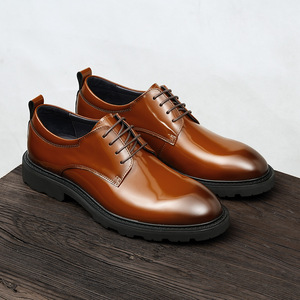 Chaussures habillées de luxe en cuir de veau, fabriquées à la main et confortables, pour mariages et dîners de gala pour hommes - Product Image 1