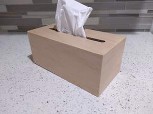 Couvercle de boîte à mouchoirs en bois de noyer noir, pièce entière durable haut de gamme, porte-rectangle, contenant de distributeur de mouchoirs en papier - Product Image 2