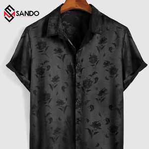 Ensemble short deux pièces à manches courtes imprimé avec une marque personnalisée, taille plus pour hommes, 5XL, ensemble short pour hommes, été, fin, séchage rapide - Product Image 4