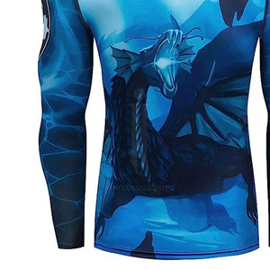Long Sleeve <b>Men's</b> <b>Compression</b> <b>Shirt</b> Rash guards Wholesale Price Custom Long Sleeve Rash Guard For <b>Men</b> - Product Image 6