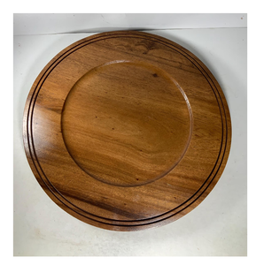 <b>Wood</b> Charger Plate Handicrafts Top Selling <b>Sale</b> <b>Wood</b> Customized <b>Wood</b> Charger Plate Dinnerware Used - Product Image 1