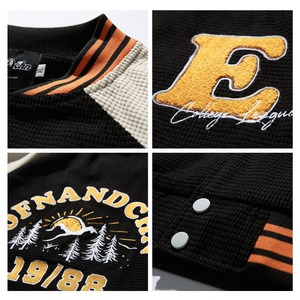Custom Made 2026 Wool Canvas Varsity Letterman <b>Jacket</b> Hooded Winter Quick Dry Embroidery <b>Patches</b> - Product Image 3