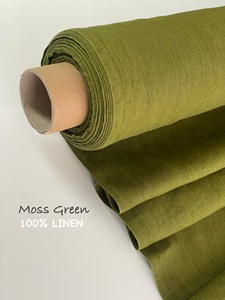 Venta al por mayor de tela de lino francés de ancho extra 100% Lino puro peso medio 115 '' / 292 Cm listo para ropa de cama sofá niños niñas - Product Image 5