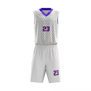 Camisetas clásicas de baloncesto personalizadas, 100% poliéster, tela de malla transpirable, Digital logotipo impreso, nombre, camiseta de baloncesto Reversible - Product Image 2