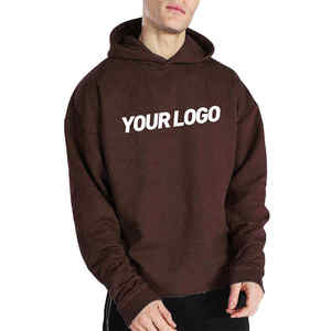 Sudadera con capucha de gran tamaño para hombre, ropa de deporte al aire libre de primavera 2025, Sudadera con capucha de algodón orgánico personalizada al por mayor - Product Image 5