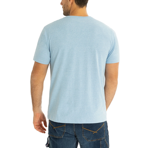 เสื้อยืดคอวีเข้ารูปสำหรับผู้ชายเสื้อยืดสีพื้นลำลองของผู้ชายเสื้อคอวีเข้ารูปแบบออกแบบได้ตามต้องการคุณภาพสูง - Product Image 6