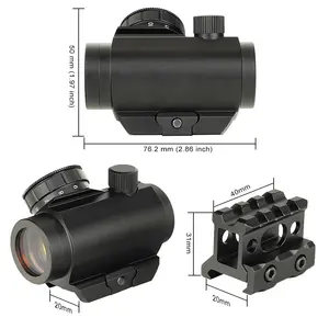 YSC 1X25 Tactical Red Dot 11 Brightness Illuminated Compact Red Dot Sight Scope