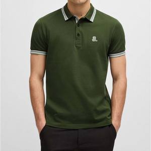 Camisas Casuales para Hombre de Alta Calidad con Diseño de Logotipo, Corte Regular, 100% Fibra de Bambú, Tejido Jersey Transpirable, Manga Corta, Color Sólido - Product Image 3