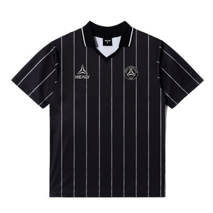Camiseta de Fútbol Healy 26-27 con Rayas, Cuello en V, Manga Corta, Transpirable, para Hombre, Talla M - Product Image 1
