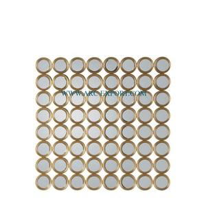 Metal <b>Gold</b> Color Handcrafted Unique New Style Home Decoration <b>Wall</b> Mounted <b>Mirror</b> Attractive New Arrival Indoor <b>Wall</b> <b>Mirror</b> - Product Image 1