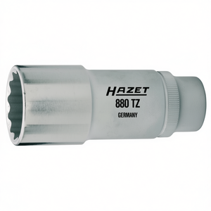 Hazet 3/8'' Long Metric Square <b>12</b>-<b>Point</b> <b>Socket</b> with Traction Profile - Product Image 2