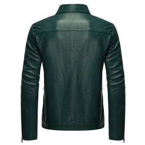 Mejor diseño invierno nuevo Casual Motor grueso polar chaquetas de cuero hombres otoño al aire libre moda Biker cálido PU chaqueta de cuero - Product Image 2