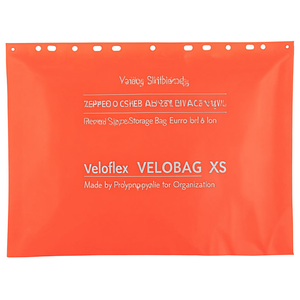 Veloflex VELOBAG XS Red Zippered Storage Bag with Euro Slot Made of Polypropylene for Organization - Product Image 2