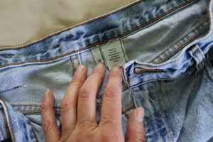 MS กางเกงขาสั้นผ้ายีนส์งานหัตถกรรมผ้าฝ้ายกางเกงขาสั้นสีฟ้าที่ทันสมัยปรับขนาดได้ตามต้องการ - Product Image 4