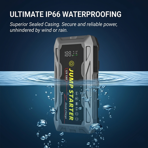 Démarreur de <span class=keywords><strong>voiture</strong></span> 3000A 12V, booster de <span class=keywords><strong>batterie</strong></span> portable, chargeur rapide QC3.0, lumière LED pour tous les moteurs <span class=keywords><strong>essence</strong></span> et <span class=keywords><strong>diesel</strong></span>, universel - Product Image 3