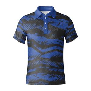 Lisse sensation hommes Golf pour chemise Sports de plein air respirant tricoté impression Spandex/Polyester coupe sèche fabricant de vêtements - Product Image 1