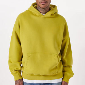 Sweats à capuche personnalisés de haute qualité pour hommes, avec éponge française et épaules tombantes, pulls à capuche oversize, sweats à capuche lourds pour hommes - Product Image 6
