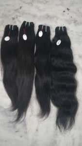 Cheveux vierges indiens bruts 12A, cheveux de temple, non traités, cuticules alignées, cheveux tirés à la main, style vague naturelle, tissage de cheveux - Product Image 5