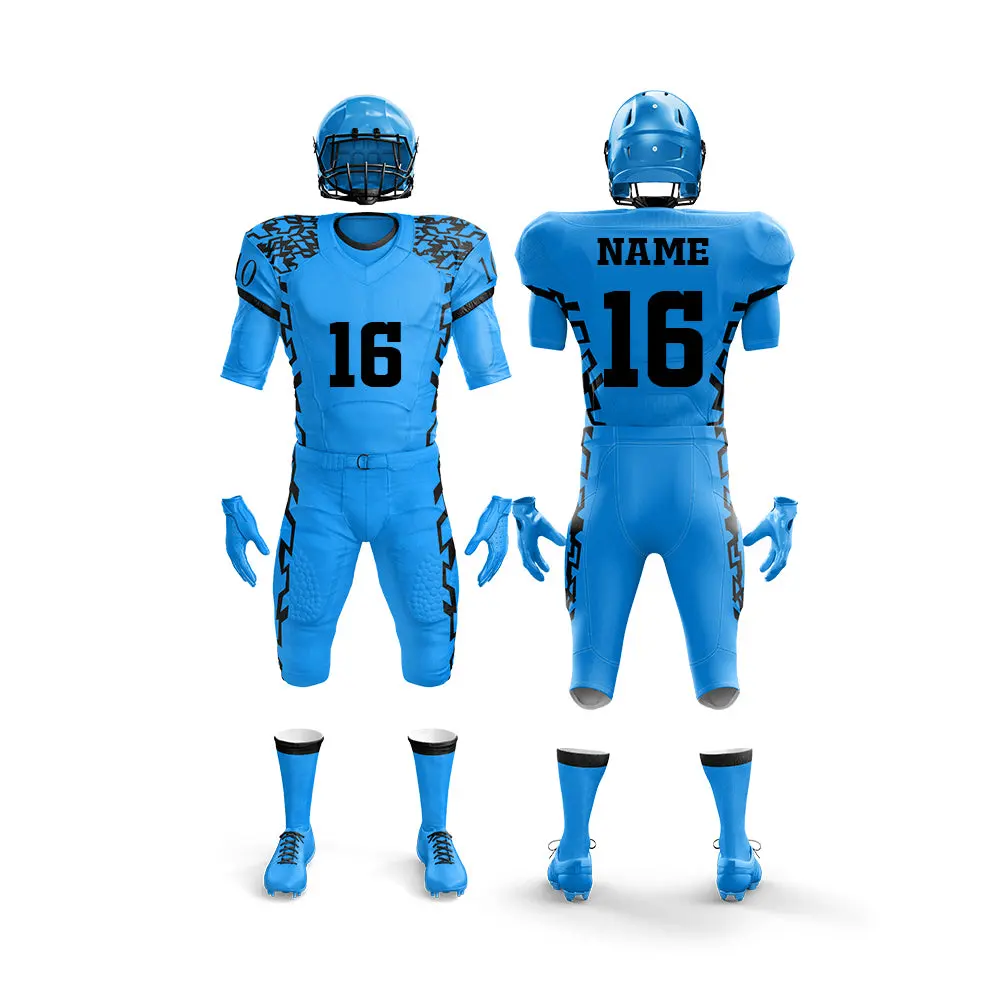 High Quality Sports Wear Solid Color American Football Uniform Quick Dry Custom Made American Football Uniform
