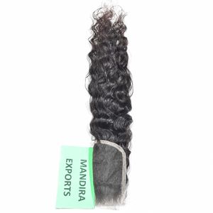 Extensiones de cabello humano ondulado de encaje con cutícula alineada sin procesar 5*5 HD - Product Image 5