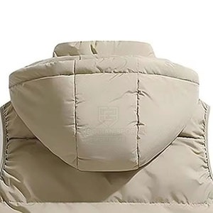 Veste d'hiver sans manches pour homme, dernière mode, prix de gros, avec logo personnalisé sur le devant, capuche, écologique, haute qualité - Product Image 5