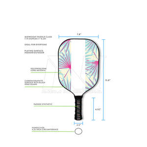El mejor diseño de los jugadores profesionales 18K fibra de carbono Pickleball Paddle ligero Durable PP Honeycomb Core Nylon de alta calidad - Product Image 6
