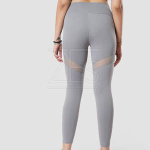 New Design High Quality Women <b>Mesh</b> Yoga <b>Leggings</b> Quick Dry Elastic Waist Breathable Women <b>Mesh</b> <b>Leggings</b> - Product Image 3