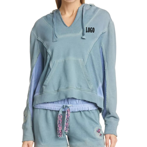 Sudadera de Forro Polar para Mujer, Estilo Urbano, con Capucha, Logotipo Personalizado, Hombros Caídos, Diseño Transpirable, Nueva Colección, Gran Venta - Product Image 5