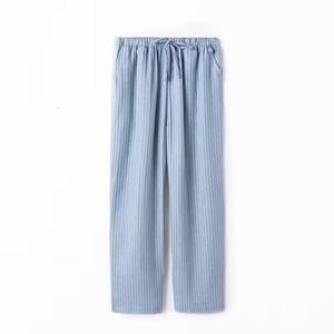 Pantalon en flanelle à carreaux en coton avec cordon de serrage pour la taille Pantalon de nuit décontracté de qualité supérieure pour garçons adultes Logo personnalisé - Product Image 3
