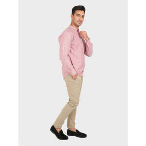 Chemise habillée décontractée pour homme ONELLA, coupe ajustée, anti-plis, col montant, manches longues, extensible, idéale pour l'automne, nouvelle offre ODM - Product Image 2