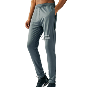 Pantalón de poliéster de cintura media informal estilo frontal plano teñido liso con servicio OEM para entrenamiento de gimnasio - Product Image 5