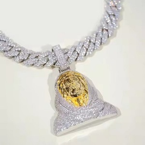 Jesucristo personaje Iced Out colgante Moissanite diamante Hip Hop colgante para él 925 Plata personalizar moda colgantes y dijes - Product Image 3
