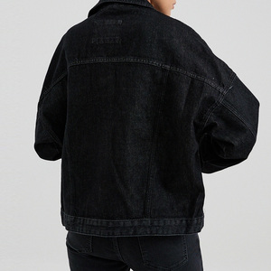 Prix de gros de qualité supérieure stylisé Vestes en jean mi-longues pour femmes Vestes en jean pour femmes avec logo imprimé personnalisé - Product Image 2