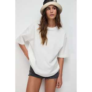 Camiseta Casual Holgada y Transpirable 100% Algodón, Corte Holgado - Product Image 1