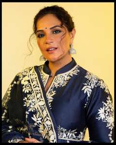 Ropa étnica india Nueva colección de diseñador Chinon Seda Hermosa pesada Bordado Vestido de trabajo con Dupatta Listo para usar Vestido - Product Image 2