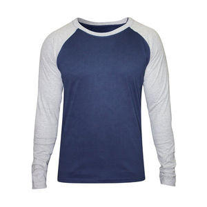 Léger Raglan manches longues Streetwear respirant hommes décontracté coton à manches longues Slim-Fitness Design Sport Style motif - Product Image 3