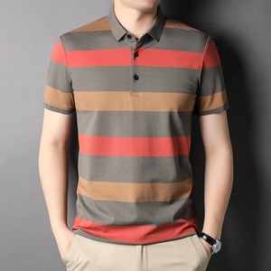 Camisas a Rayas para Hombre, Manga Corta, 100% Algodón, Secado Rápido, Transpirables, Ropa de Calle de Verano, Tops Casuales de Moda - Product Image 6