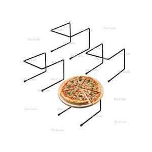 Soporte para servir pizza color oro metal Juego de 2 tamaños y formas personalizados soporte para pizza para uso en restaurantes - Product Image 6