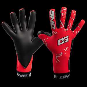 Gants de gardien de but en cuir avec design personnalisé, matériau respirant avec fonction de coupe négative. - Product Image 1