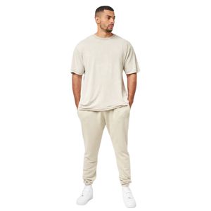 Mens Washed Vintage Green <b>Oversized</b> Sweat pant Relaxed Fit Soft Cotton Fleece Washed Look Durable Street Style Jogger - Product Image 1